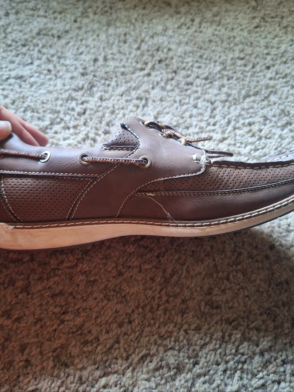 Izod Men's Brown Casual Boat Shoes 10.5